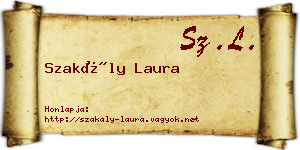 Szakály Laura névjegykártya